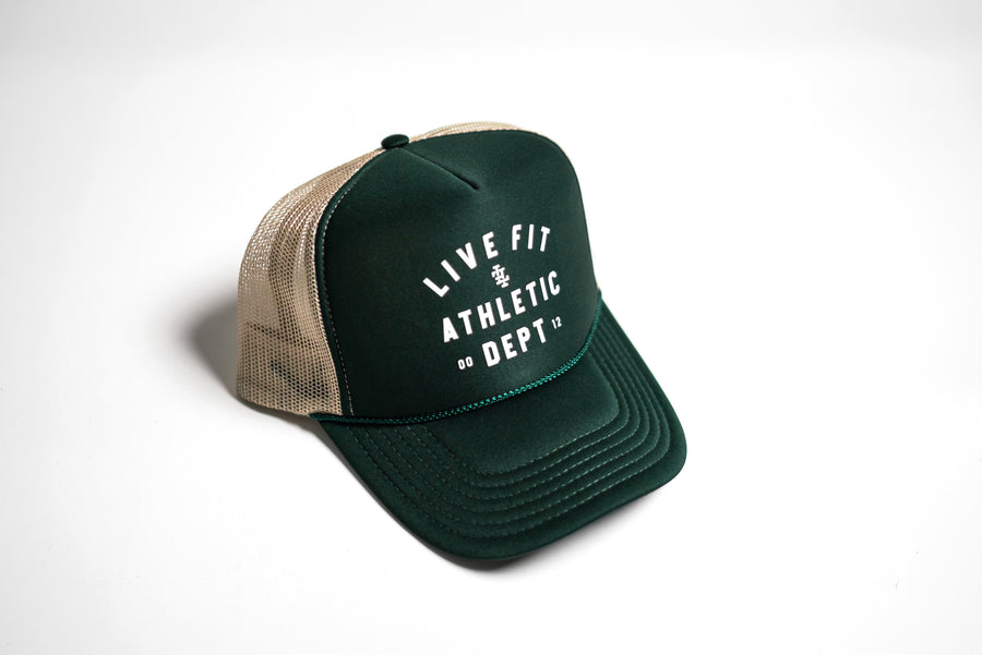 Athletic Dept. Foam Trucker - Forest Green/Khaki