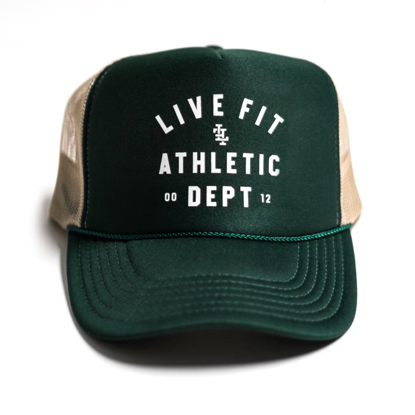 Athletic Dept. Foam Trucker - Forest Green/Khaki