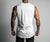 Offset Muscle Tank - White