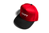Slate 5 Panel Structured Cap - Red / Black
