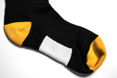 L/F Bolt Socks - Black/Yellow