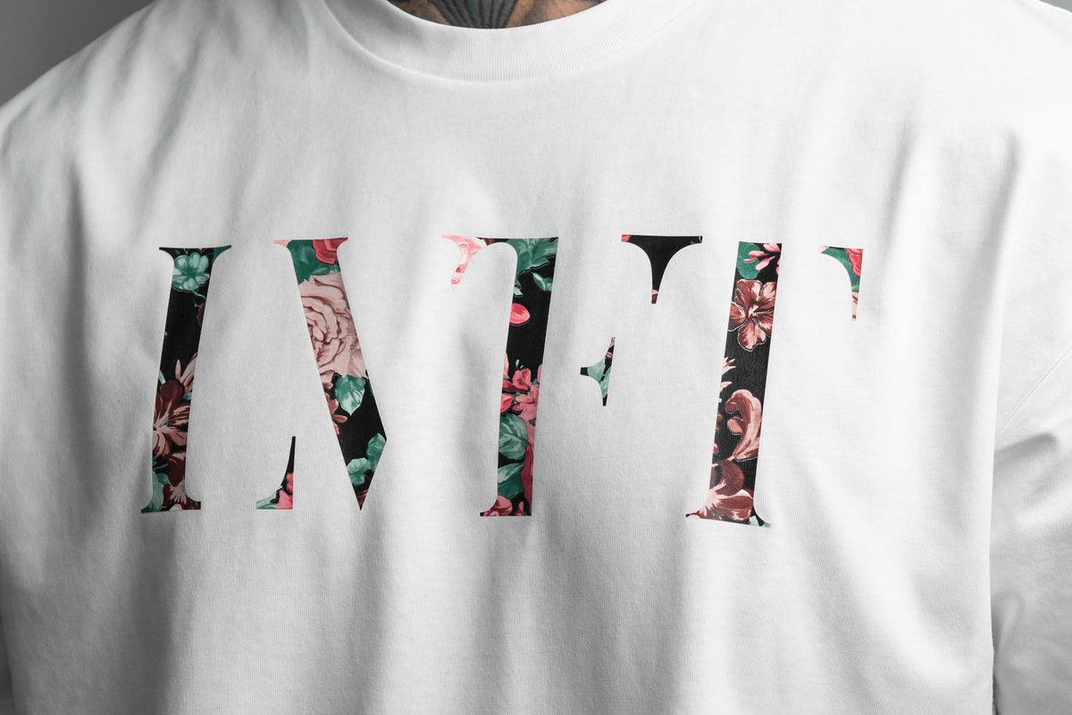 Echo Noir Scallop Tee - White