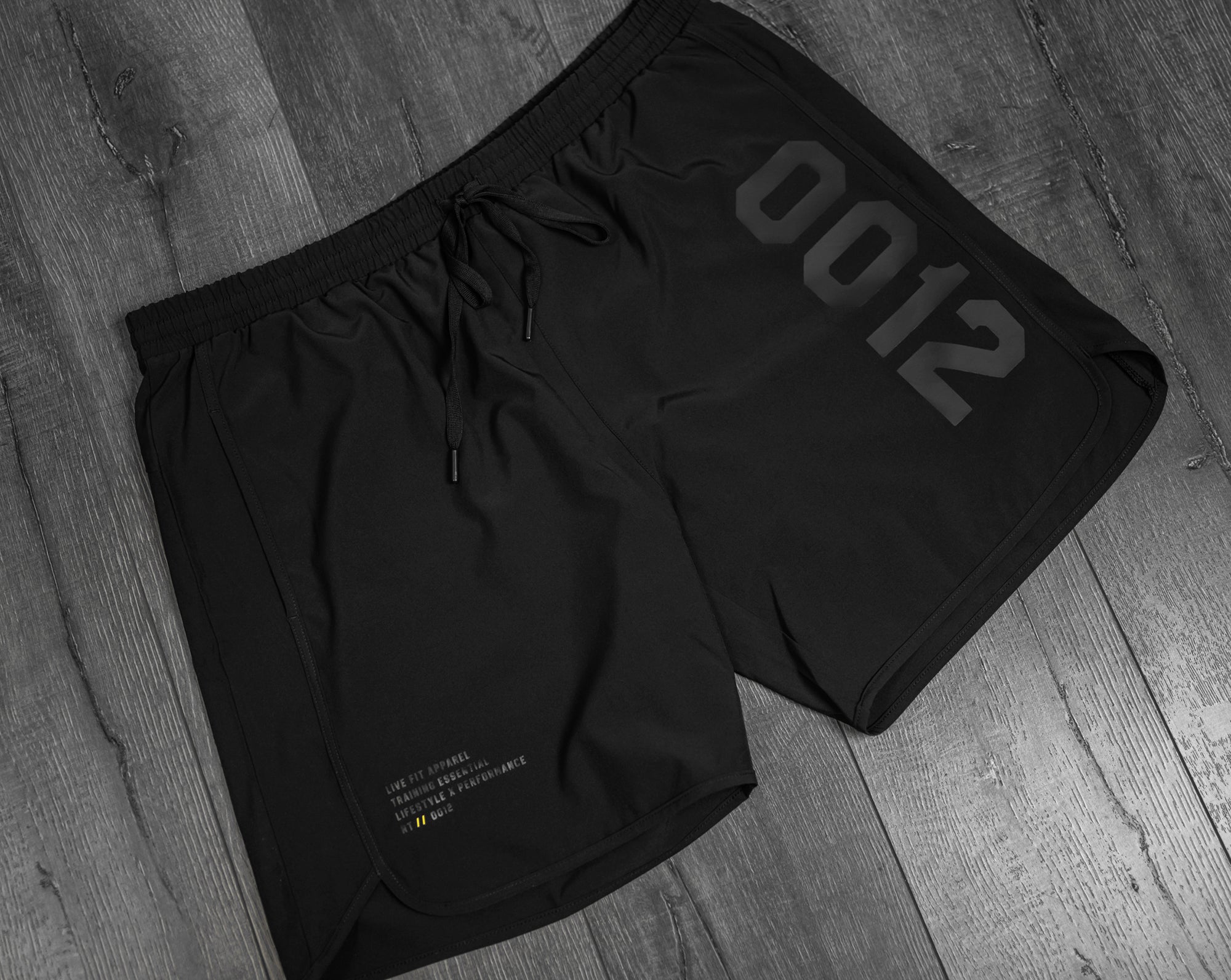 Retro Court Side Shorts - Black - Live Fit. Apparel