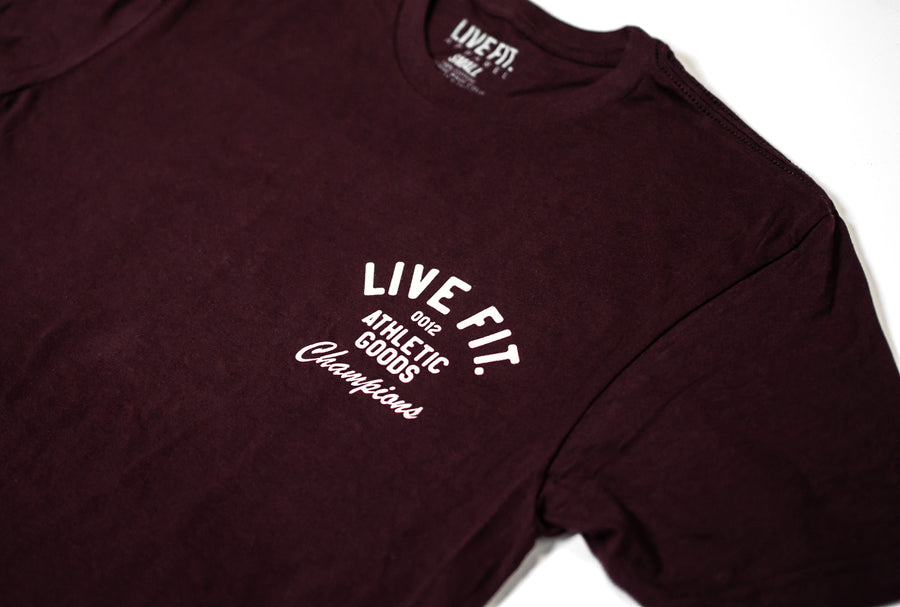 Athletic Goods Tee - Oxblood