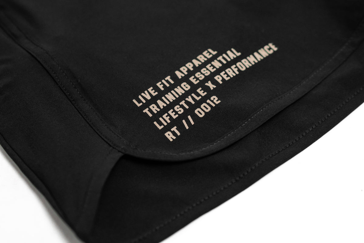0012 Hybrid Active Shorts - Black / Olive