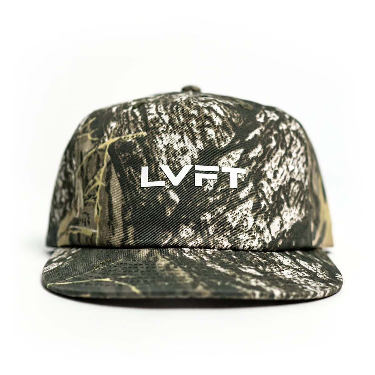 Slate Cotton Twill Flatbill Snapback - Tree Camo