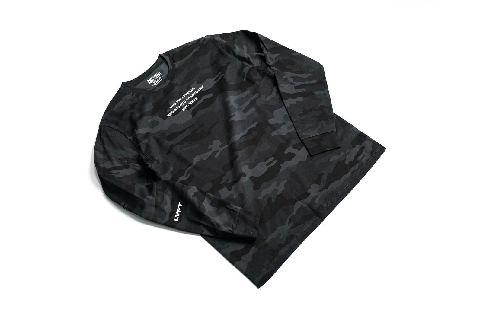 EST. Long Sleeve Tee - Black Camo