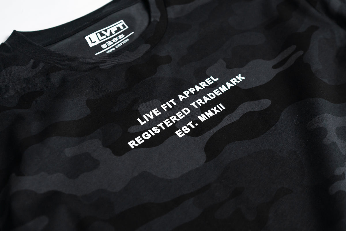 EST. Long Sleeve Tee - Black Camo