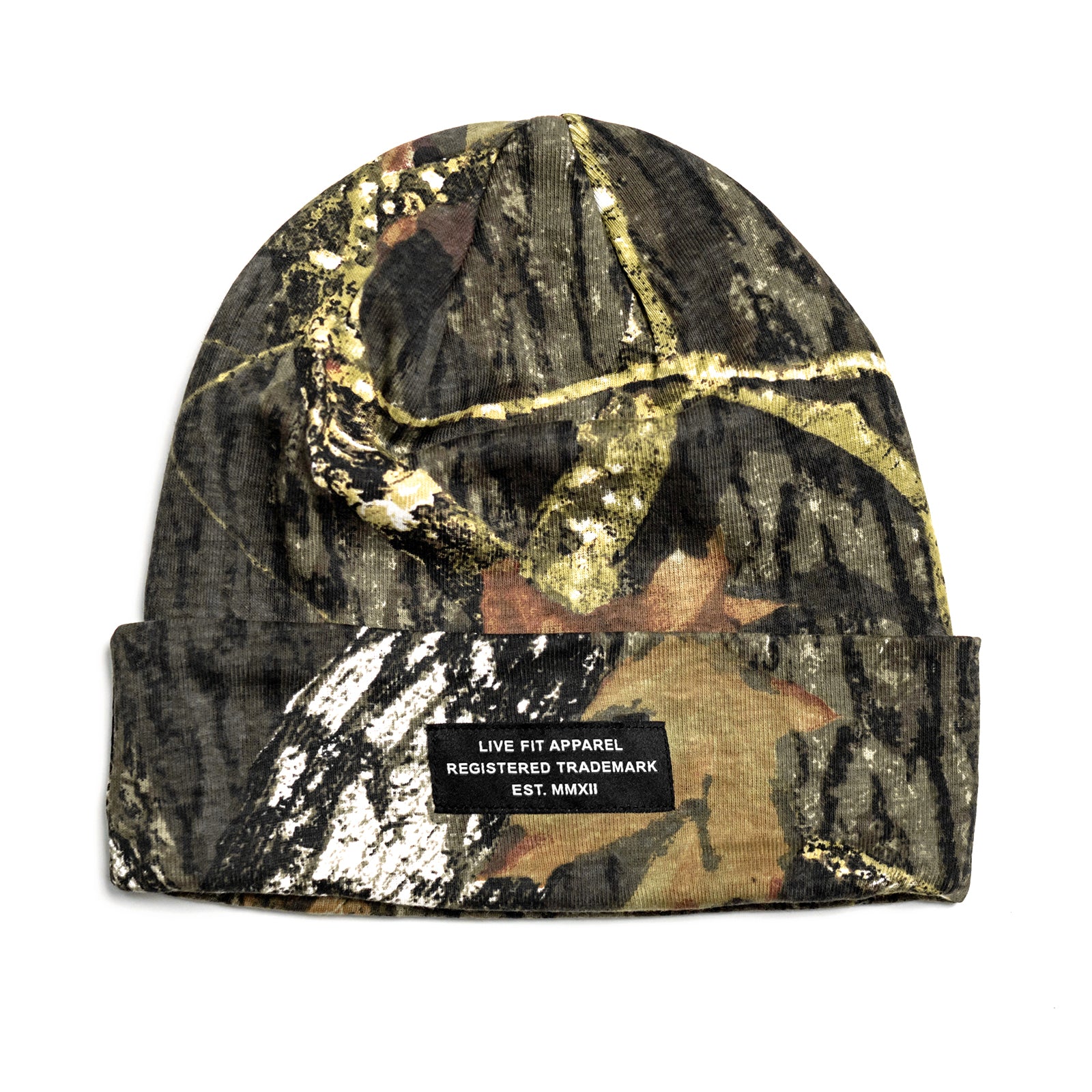 EST. Lined Cuffed Beanie - Tree Camo