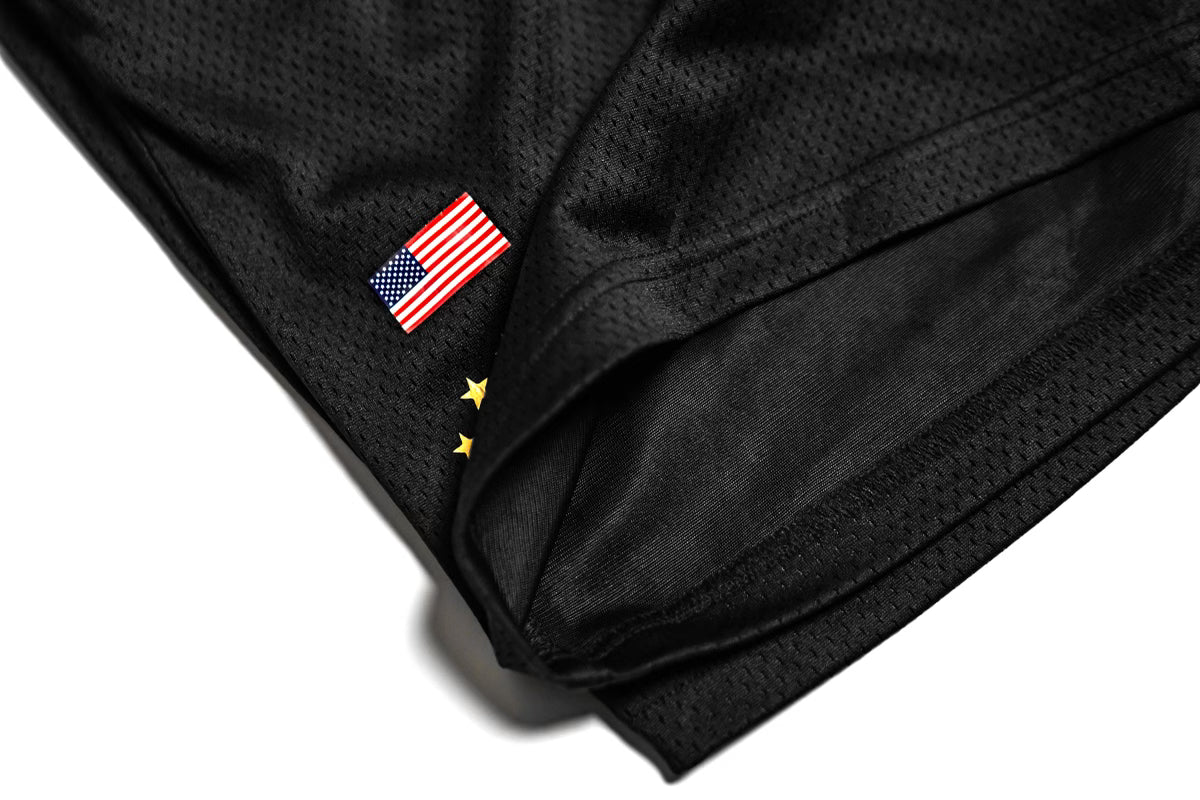 Elite Contender Mesh Shorts - Black/Gold