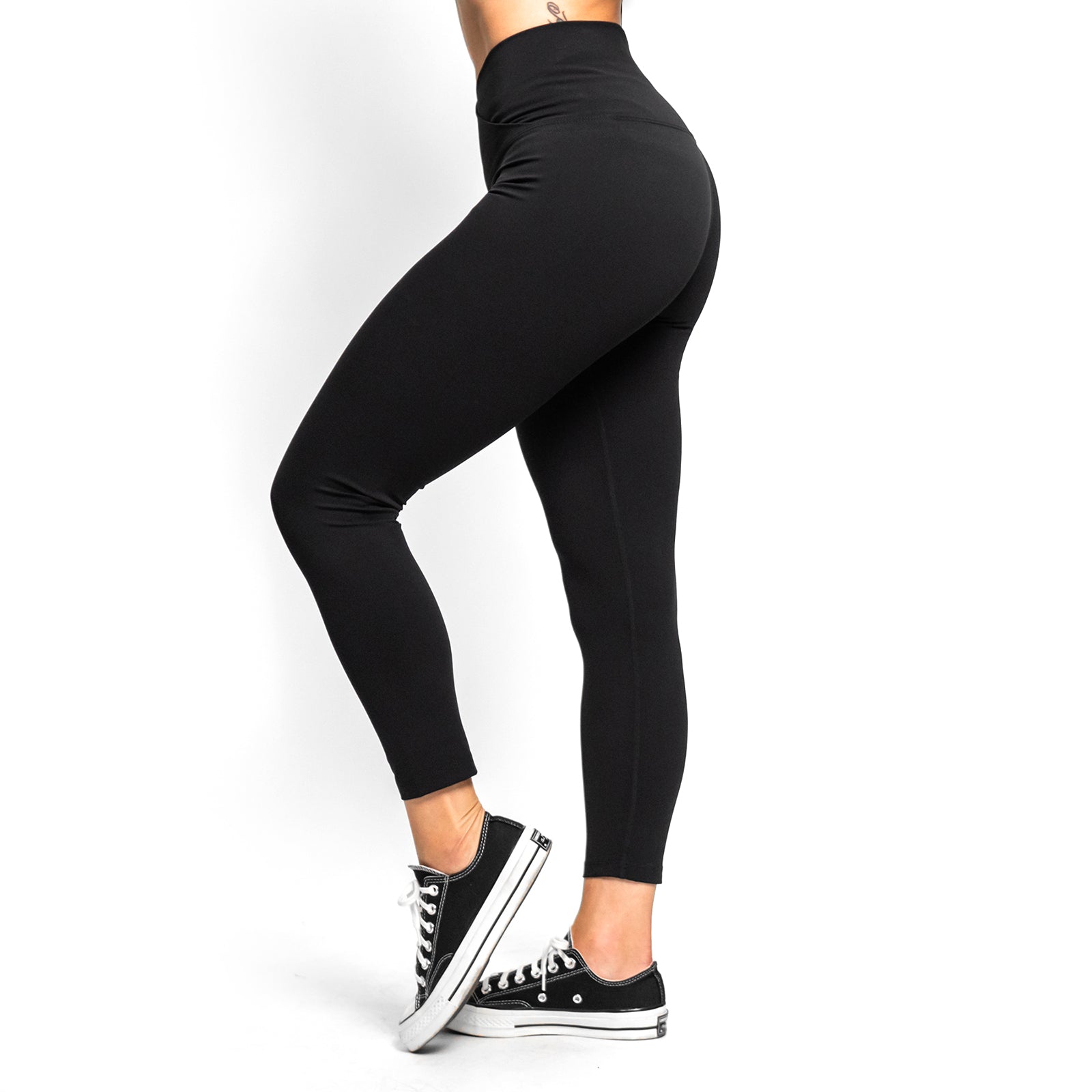 Crossover Leggings - Black
