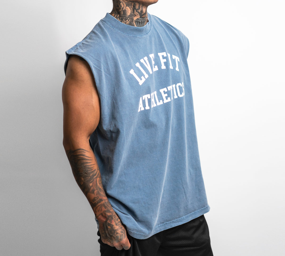 Live Fit Athletics Muscle Tank - Denim