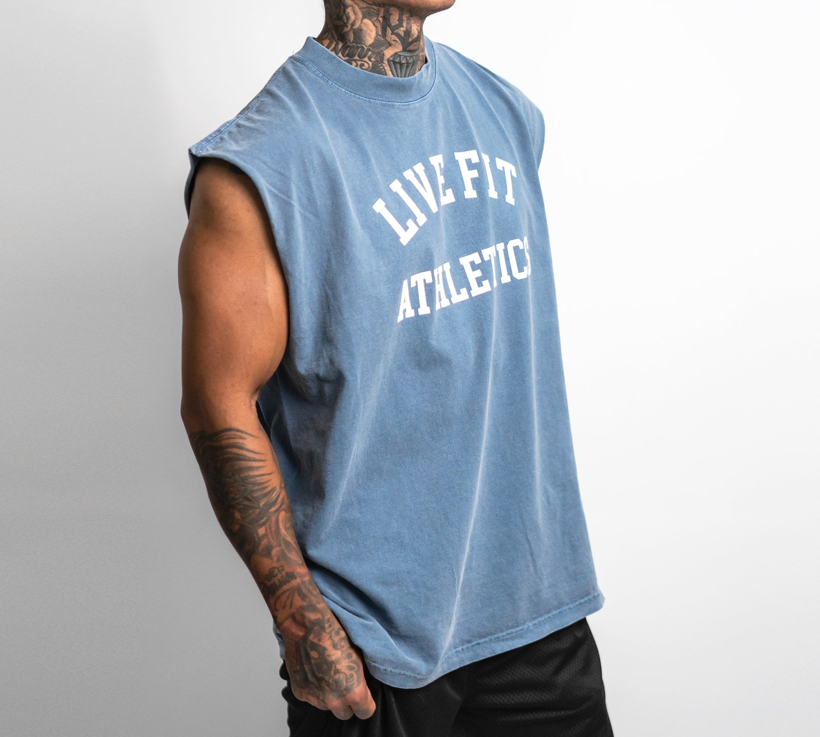 Live Fit Athletics Muscle Tank - Denim
