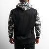 Lifestyle Hoodie - Black Camo / Red