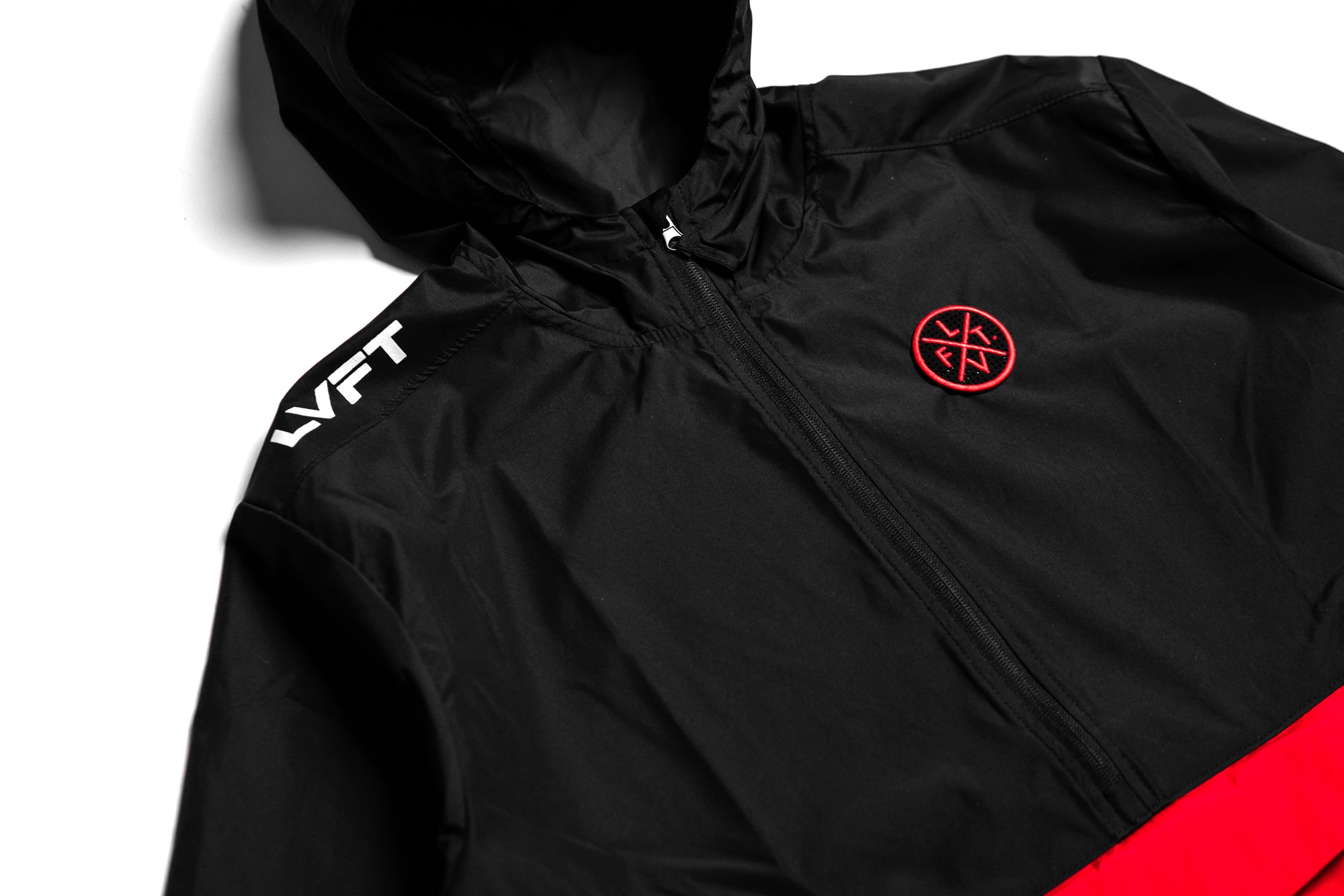 Division Anorak Jacket - Black / Red