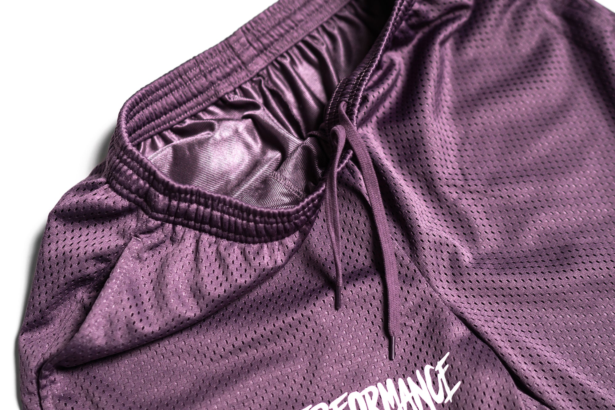 mesh shorts purple