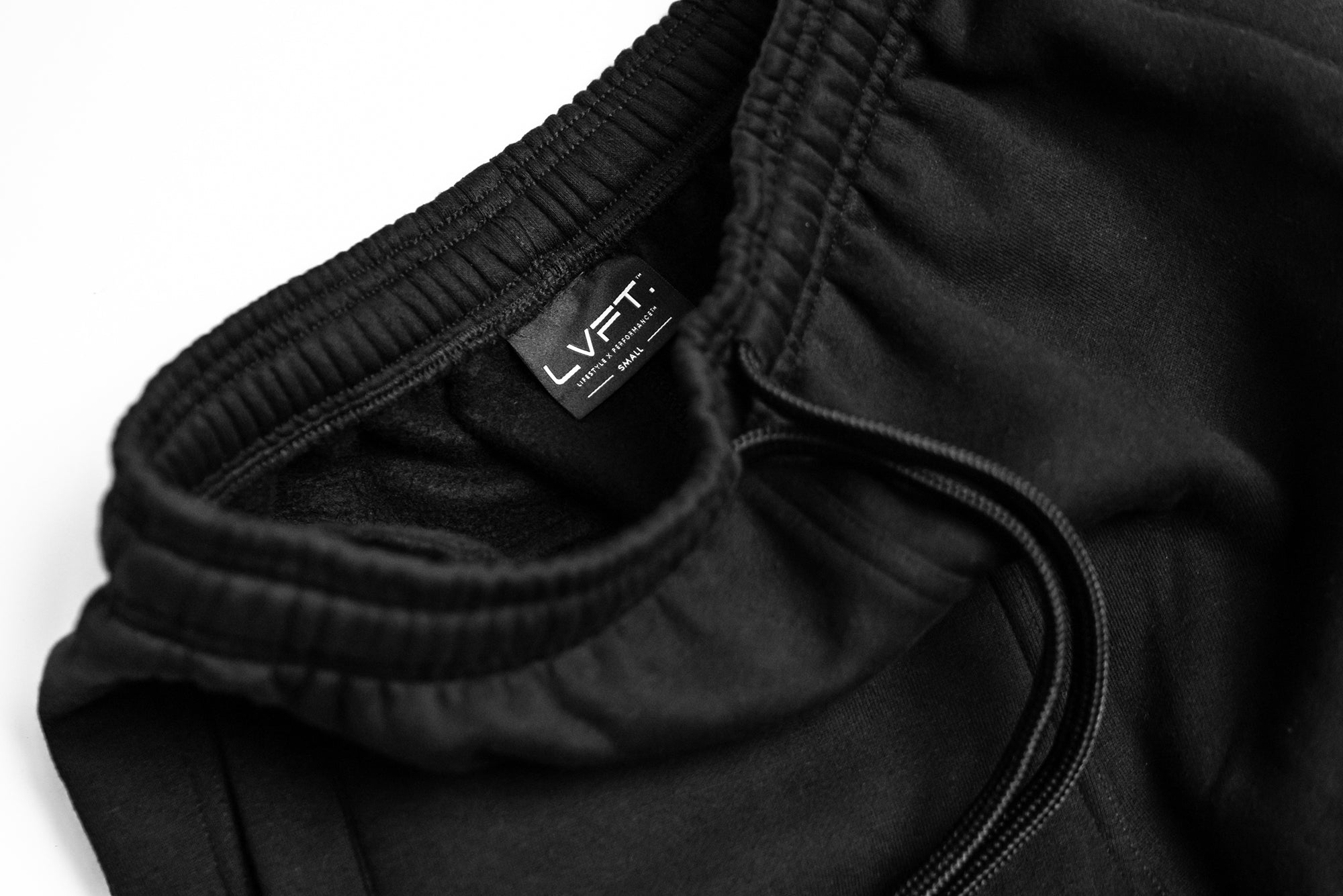 Heavy Fleece Cargo Pants - Black