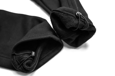 Heavy Fleece Cargo Pants - Black