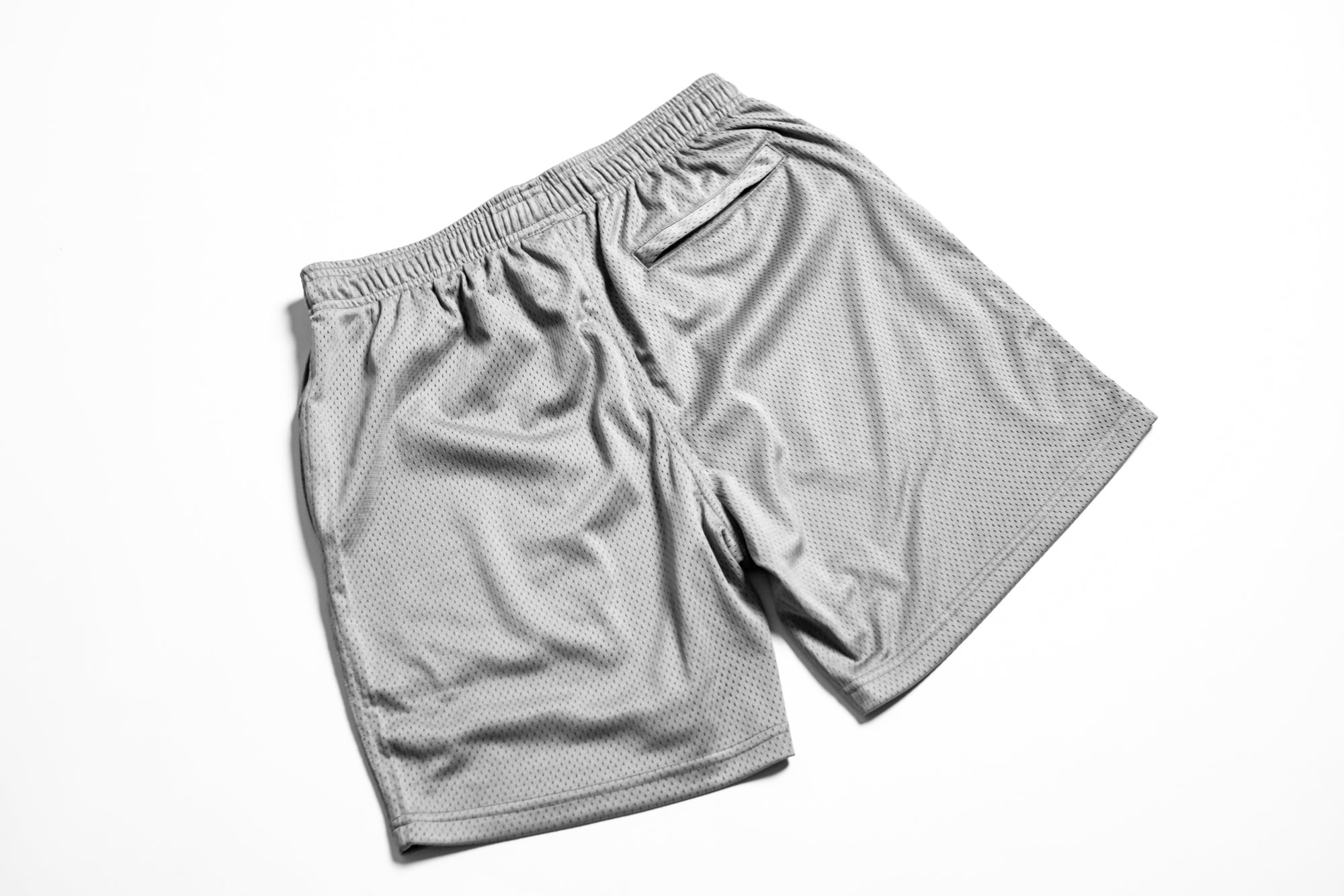 Grey Mesh Shorts