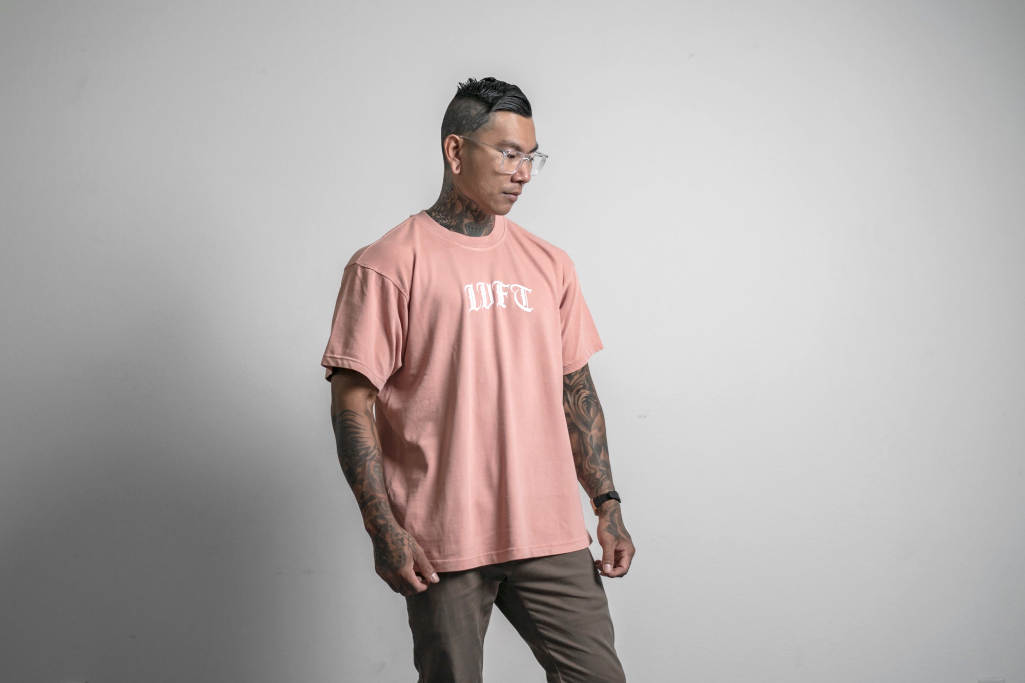 Gotham Oversized Tee - Salmon