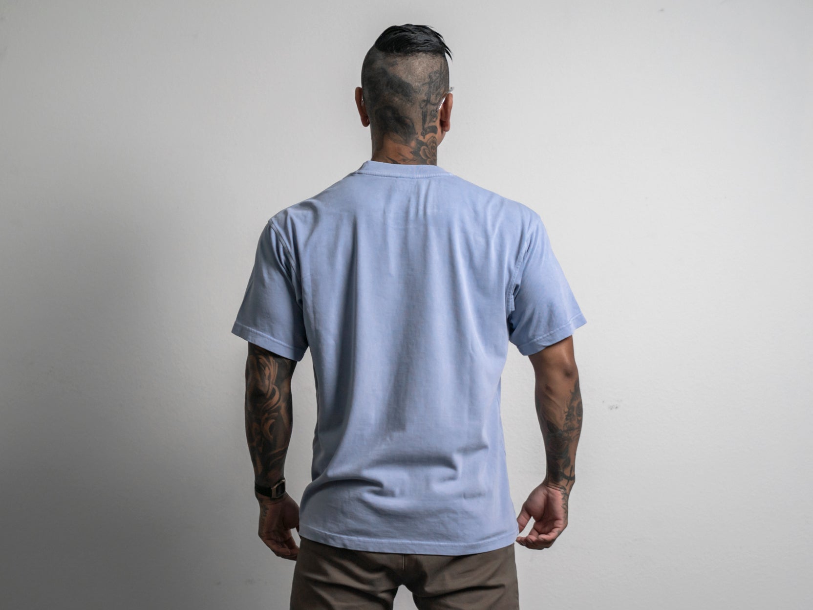 Gotham Oversized Tee - Light Blue