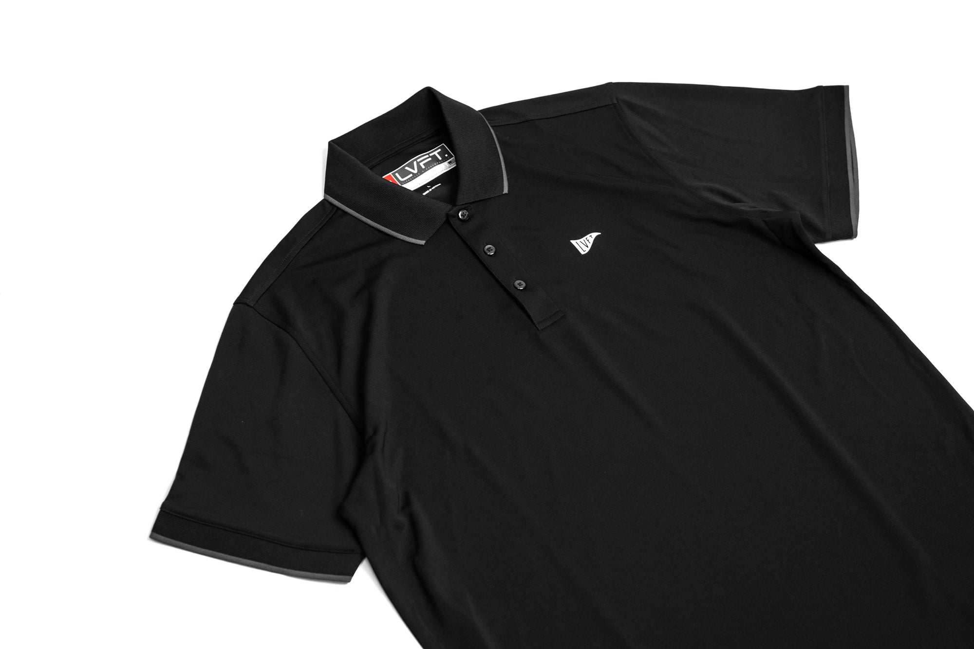 Flag Post Polo - Black