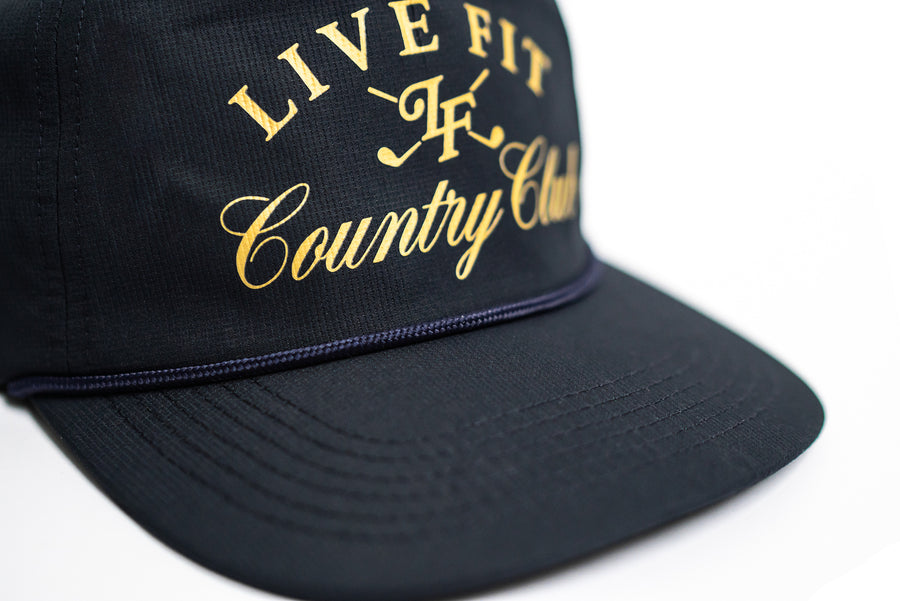 Country Club Ripstop Rope Cap - Navy / Gold