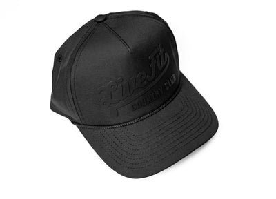 Letterman Golf Cap - Black / Black