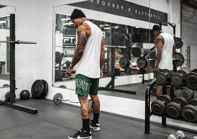 Letterman Contender Shorts - Forest Green