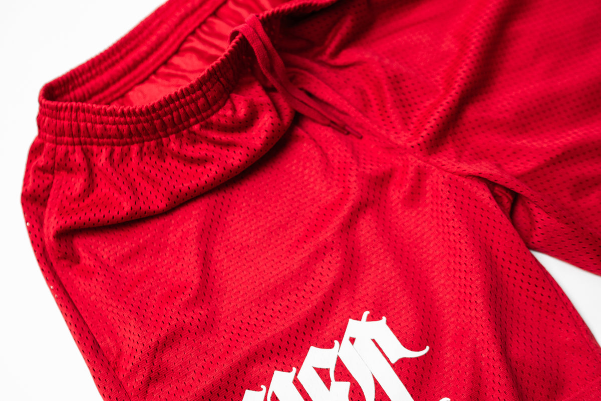 Mystik Heavy Mesh Shorts - Red