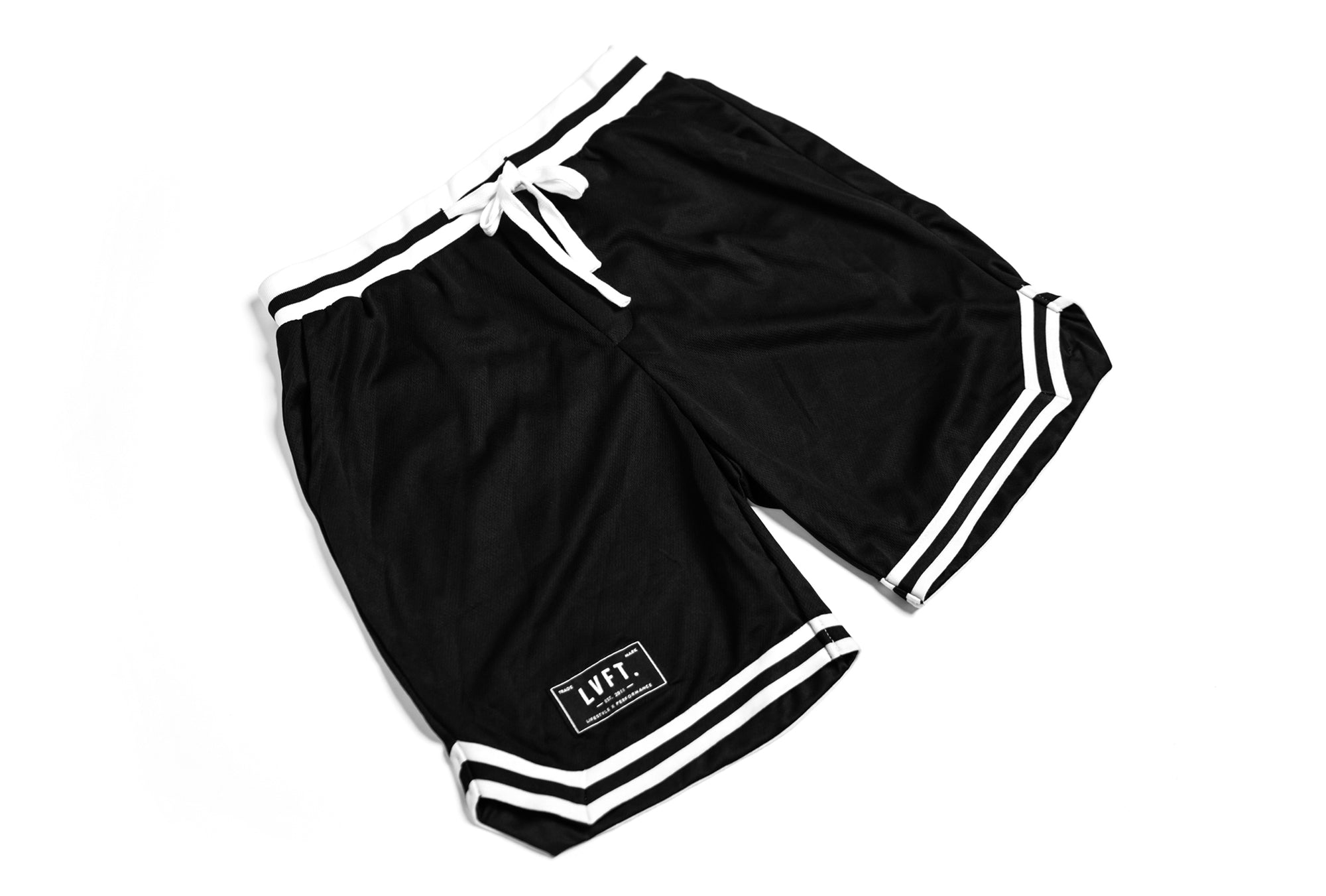 Retro Court Side Shorts - Black - Live Fit. Apparel