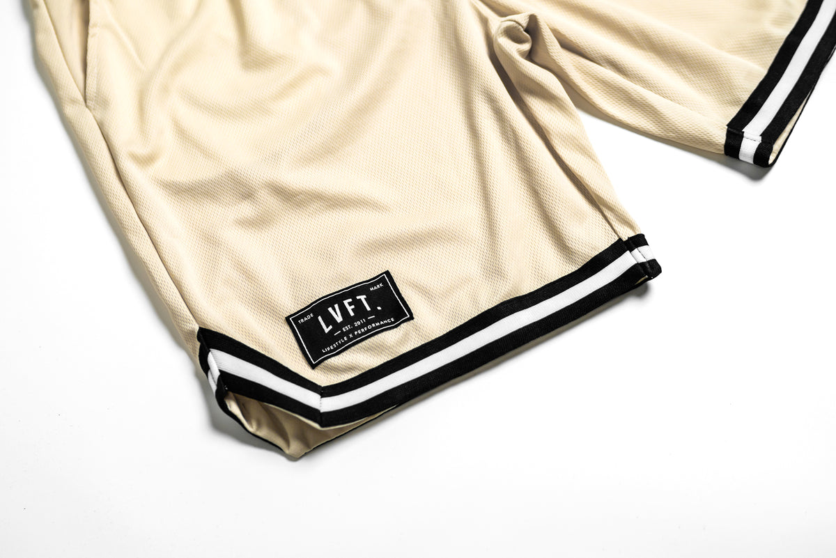 Retro Court Side Shorts - Cream