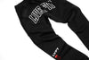 Letterman Fleece Joggers - Black