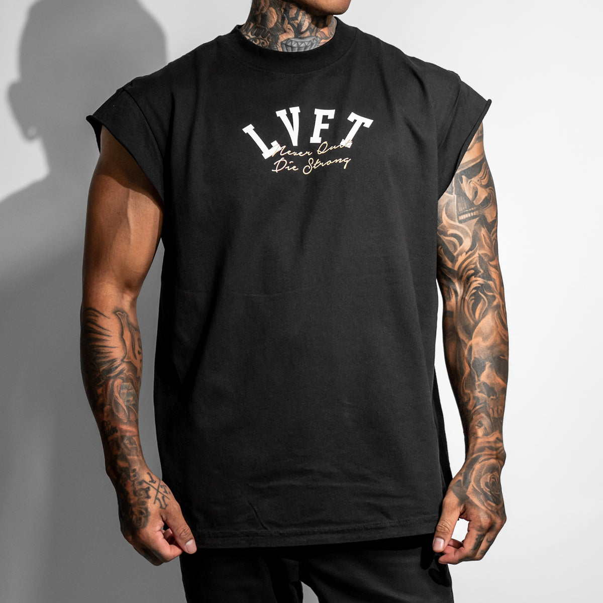 Die Strong Half Sleeve Tee - Black