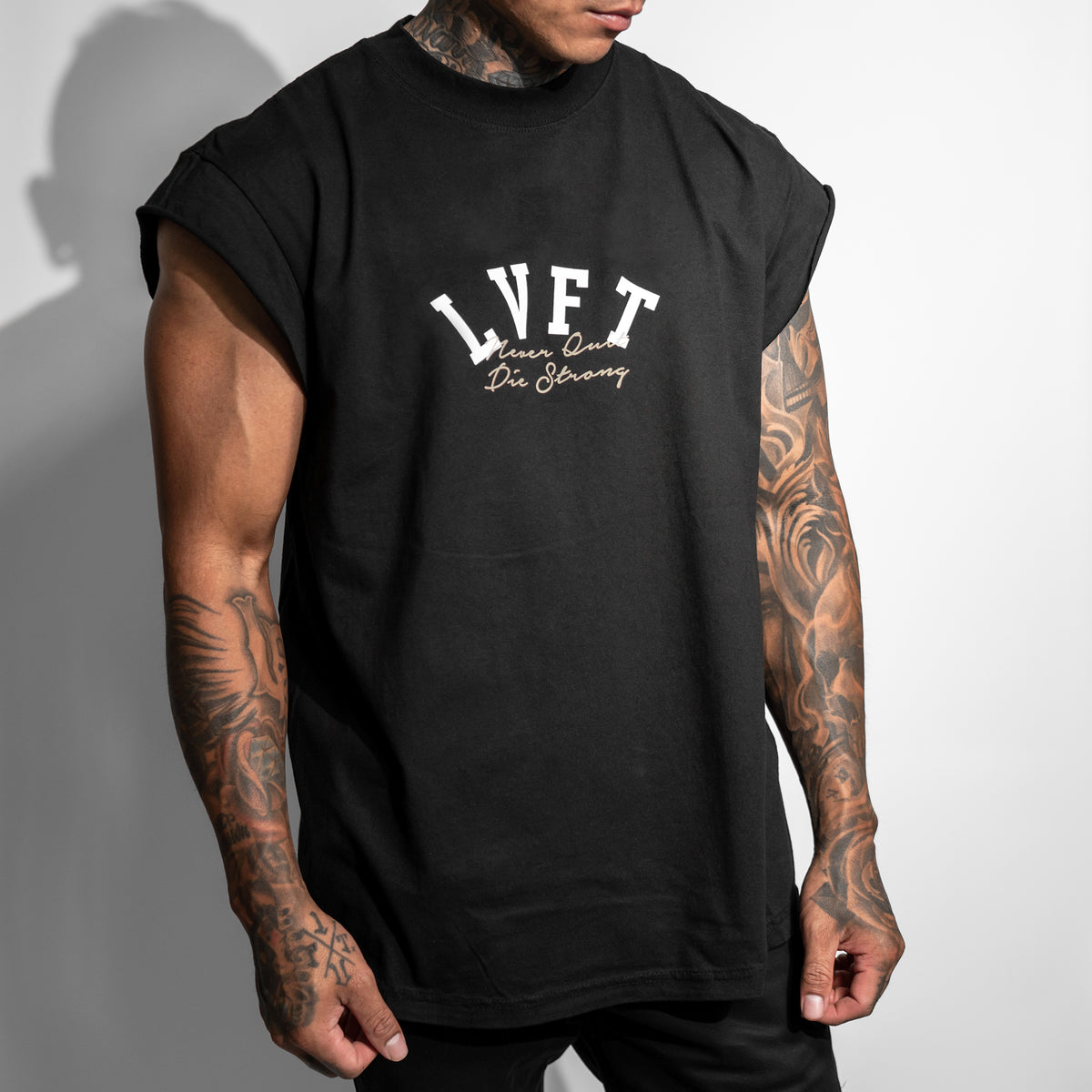 Die Strong Half Sleeve Tee - Black