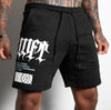 Blackletter Fleece Shorts - Black Teal