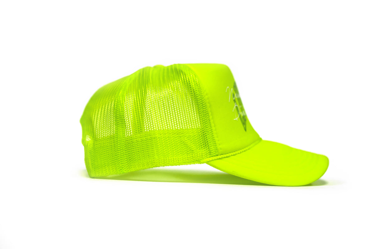 Never Quit x Die Strong Foam Trucker - Neon Yellow