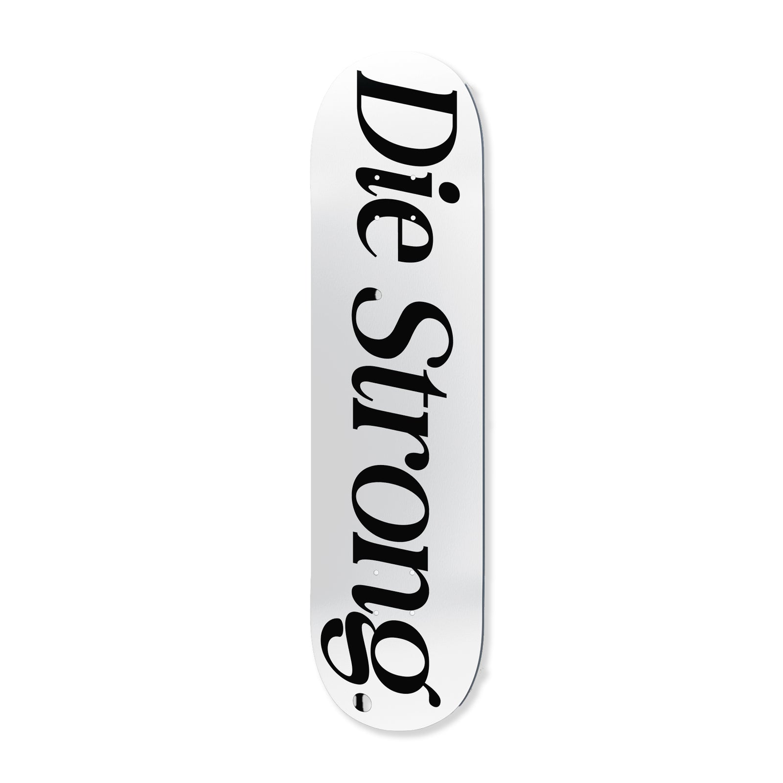 Die Strong Skate Deck - White