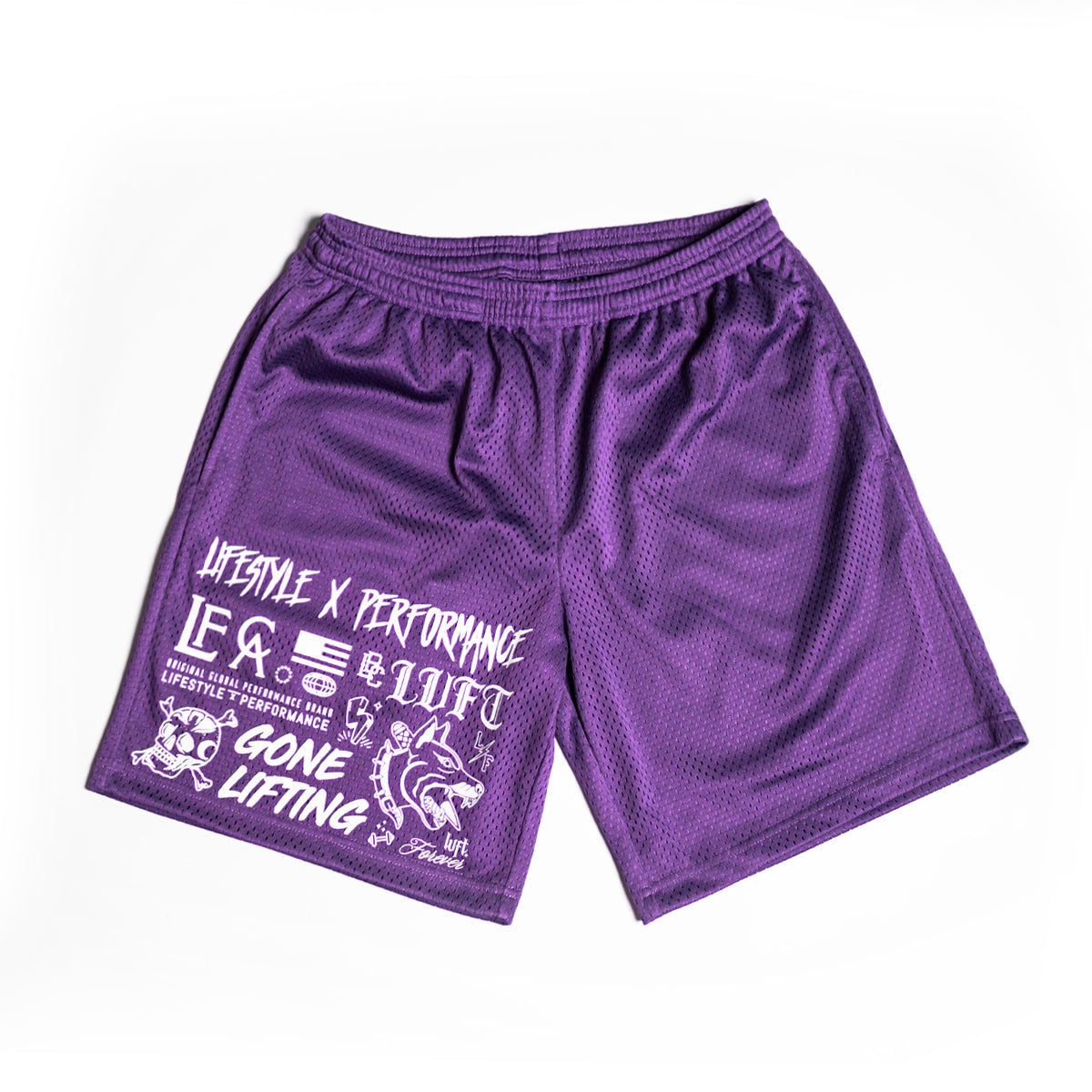 Sale purple mesh shorts on Sale Black Friday
