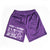 Doodles Mesh Shorts - Deep Purple