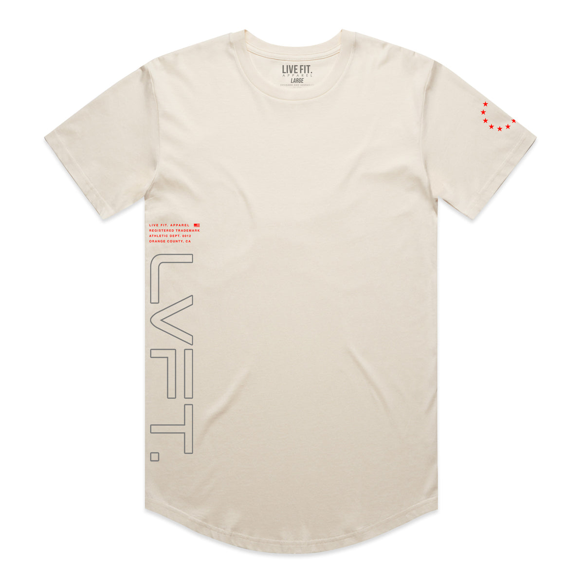 Dynamic Scallop Tee - Cream