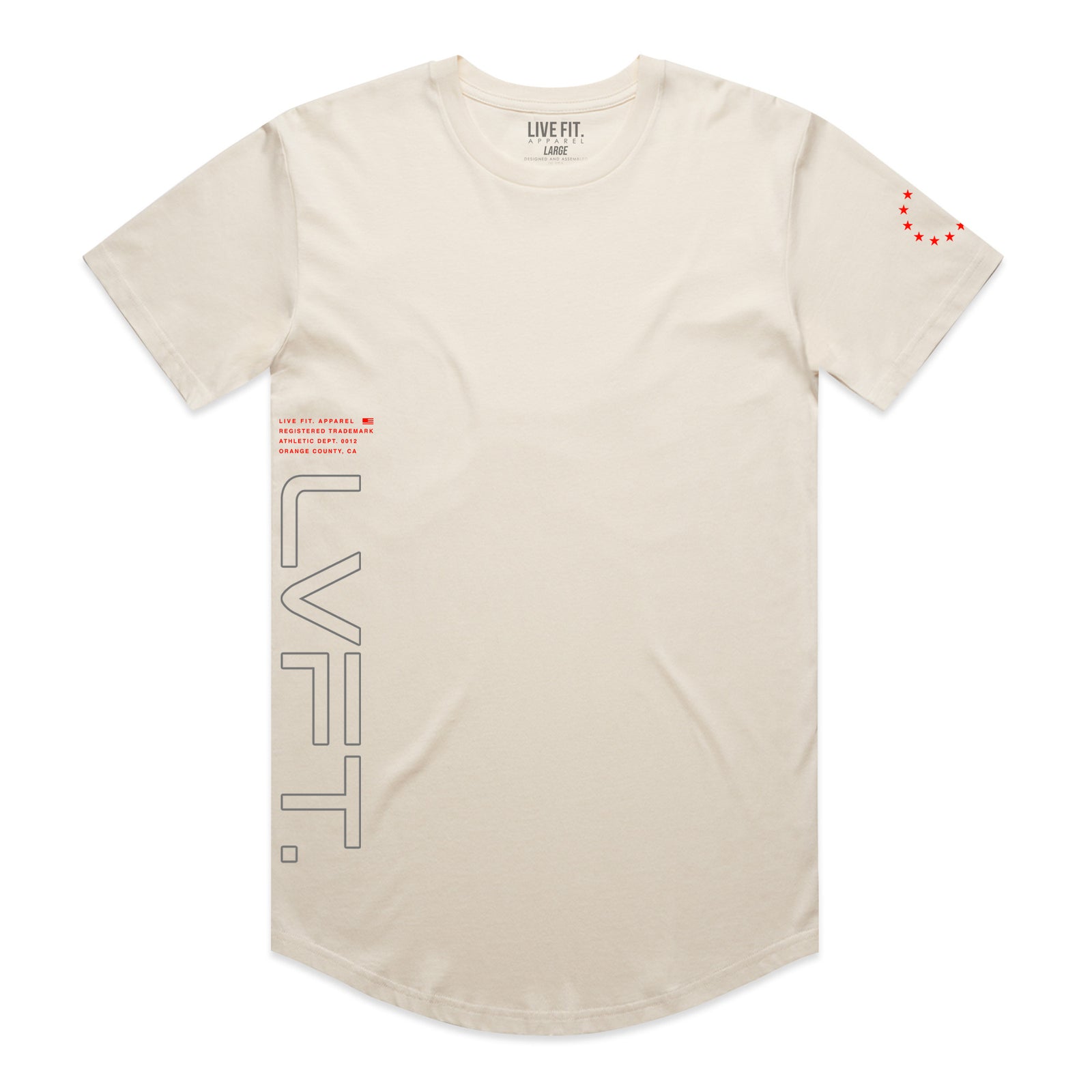 Dynamic Scallop Tee - Cream