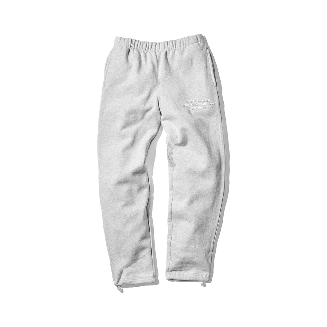 EST. Heavyweight Sweatpants - Ash Grey - Live Fit. Apparel
