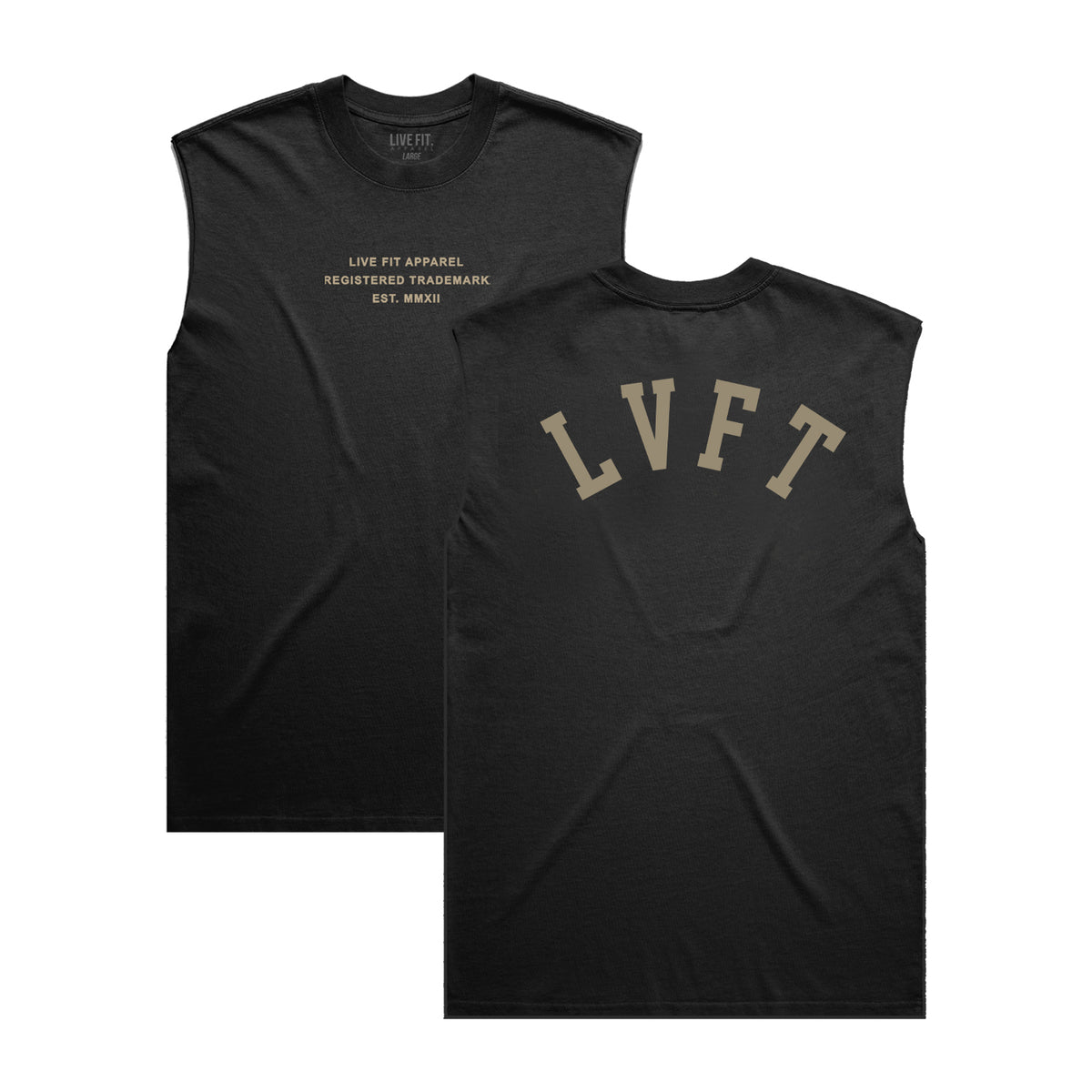 Faded Heavyweight Muscle Tank - Faded Black