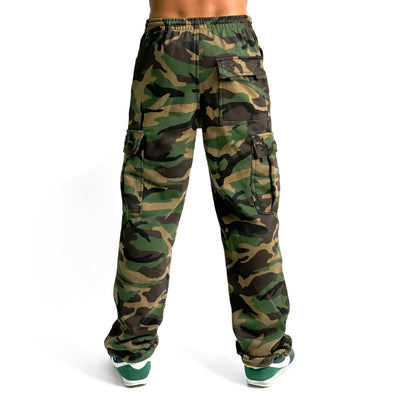 Heavy Fleece Cargo Pants - Camo