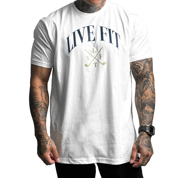 Golf X Tee - White - Live Fit. Apparel