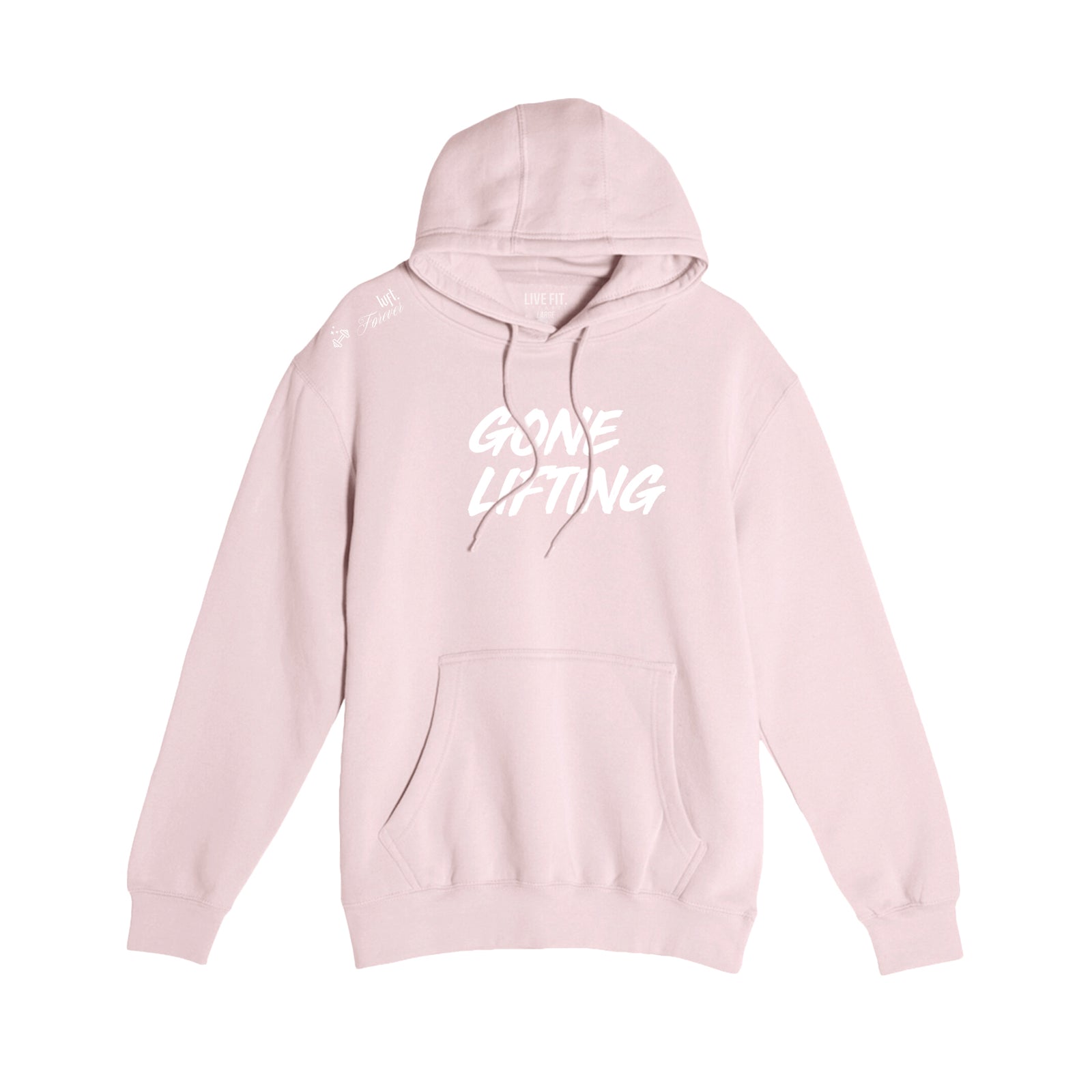 Gone Lifting Hoodies - Pale Pink