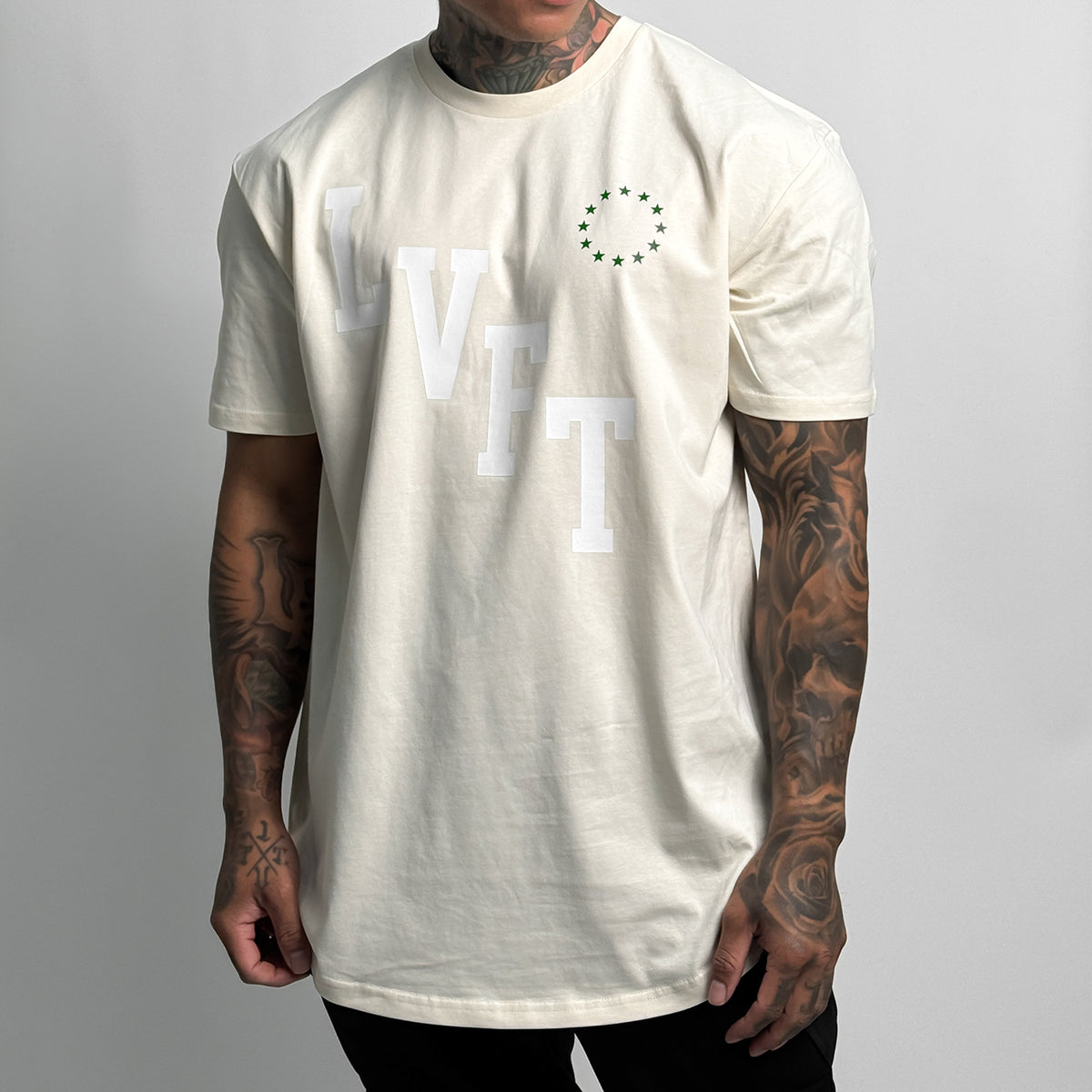 All Star Varsity Scallop Tee - Ecru