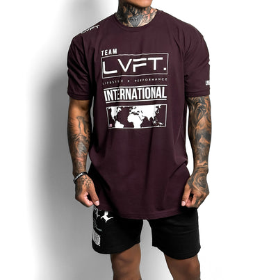 International Tee - Oxblood