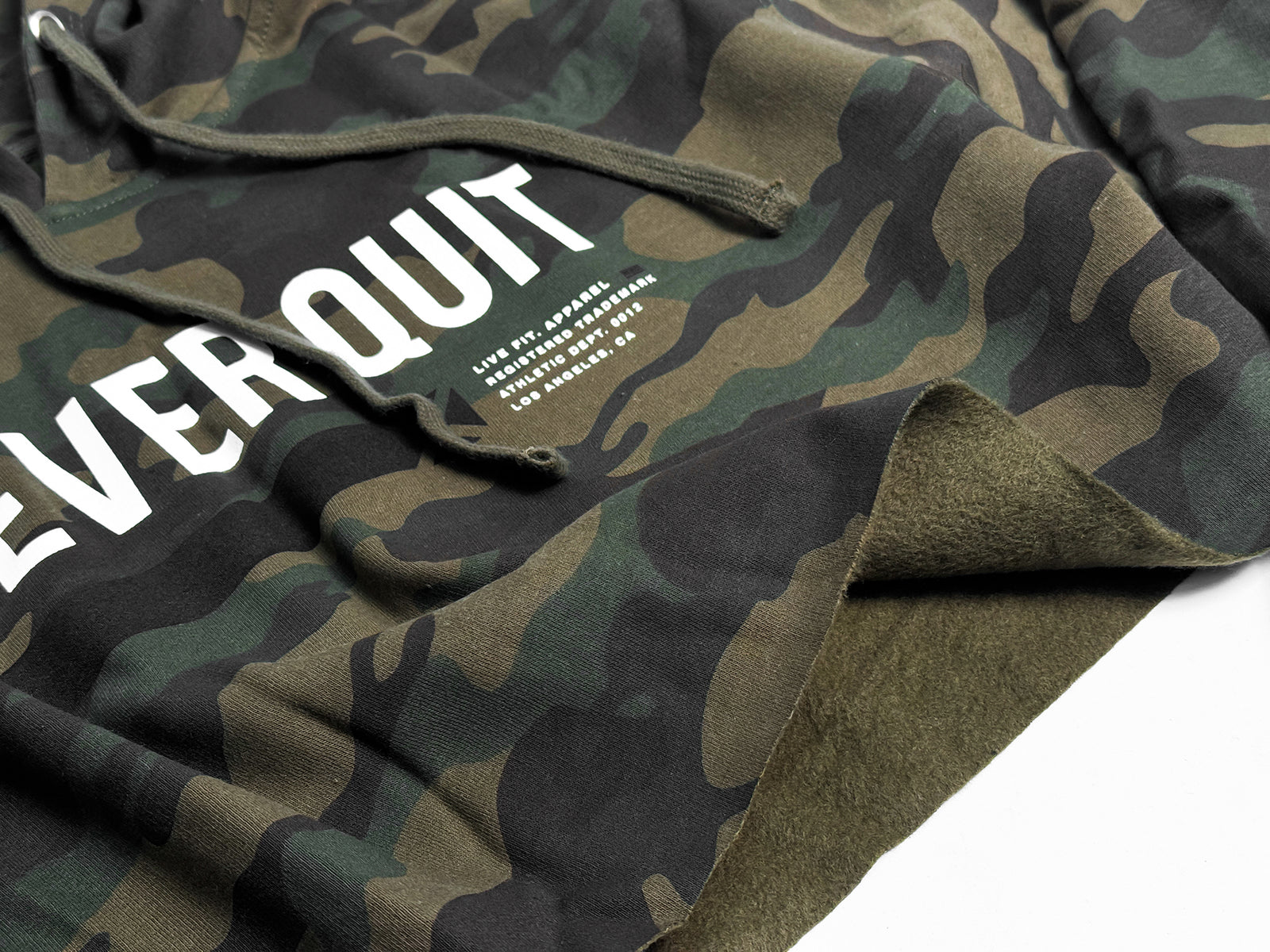 Tactical NQ Crop Hoodie - Green Camo